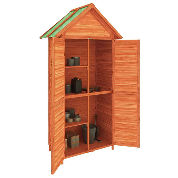 vidaXL Garden Storage Shed Brown 89x52.5x175 cm Solid Pine Wood
