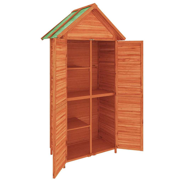 vidaXL Garden Storage Shed Brown 89x52.5x175 cm Solid Pine Wood