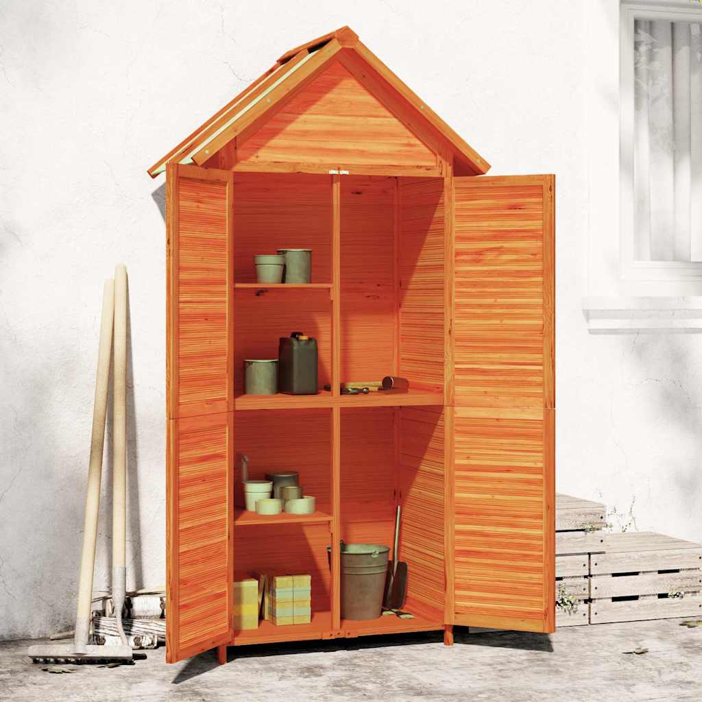 vidaXL Garden Storage Shed Brown 89x52.5x175 cm Solid Pine Wood
