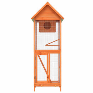vidaXL Aviary Brown 60x58.5x160 cm Solid Pine Wood