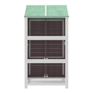 vidaXL Aviary Mocha 97x81x152 cm Solid Pine Wood