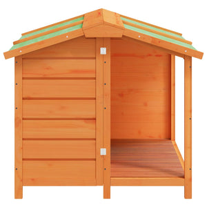 vidaXL Dog Kennel Brown 96x87x80.5 cm Solid Pine Wood
