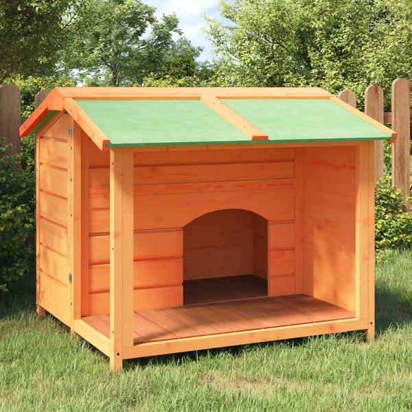 vidaXL Dog Kennel Brown 96x87x80.5 cm Solid Pine Wood