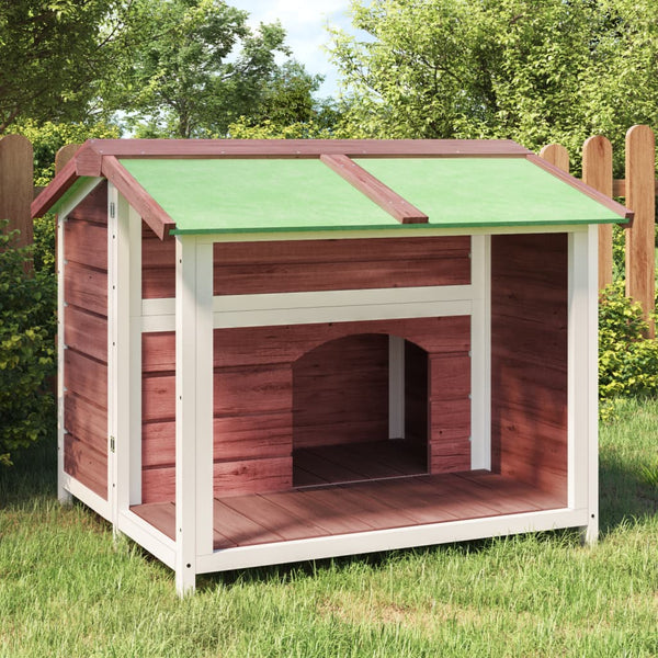 vidaXL Dog Kennel Mocha 96x87x80.5 cm Solid Pine Wood