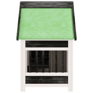 vidaXL Dog Kennel Grey 96x60.5x87 cm Solid Pine Wood