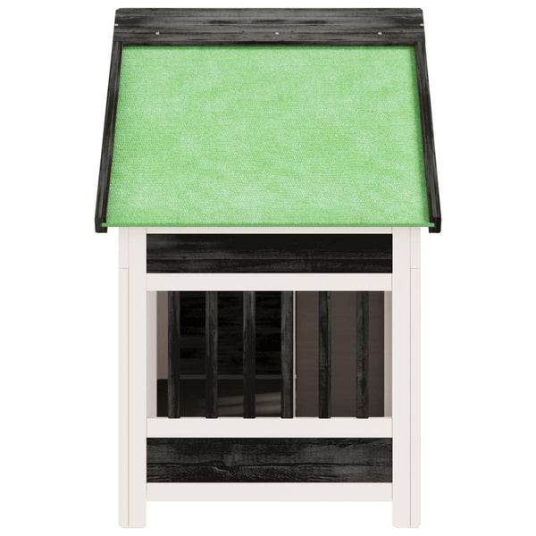 vidaXL Dog Kennel Grey 96x60.5x87 cm Solid Pine Wood