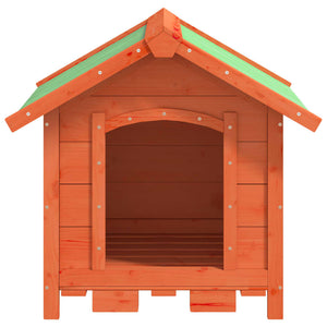 vidaXL Dog Kennel Brown 65x65x61.5 cm Solid Pine Wood