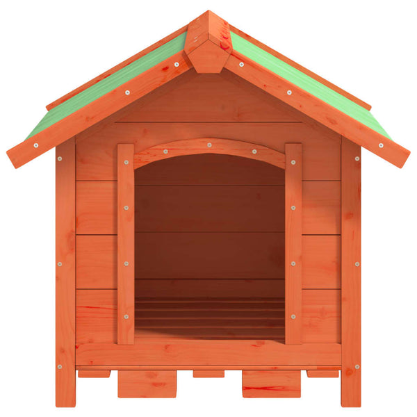 vidaXL Dog Kennel Brown 65x65x61.5 cm Solid Pine Wood