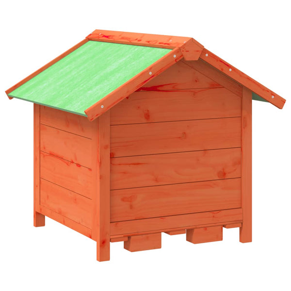 vidaXL Dog Kennel Brown 65x65x61.5 cm Solid Pine Wood