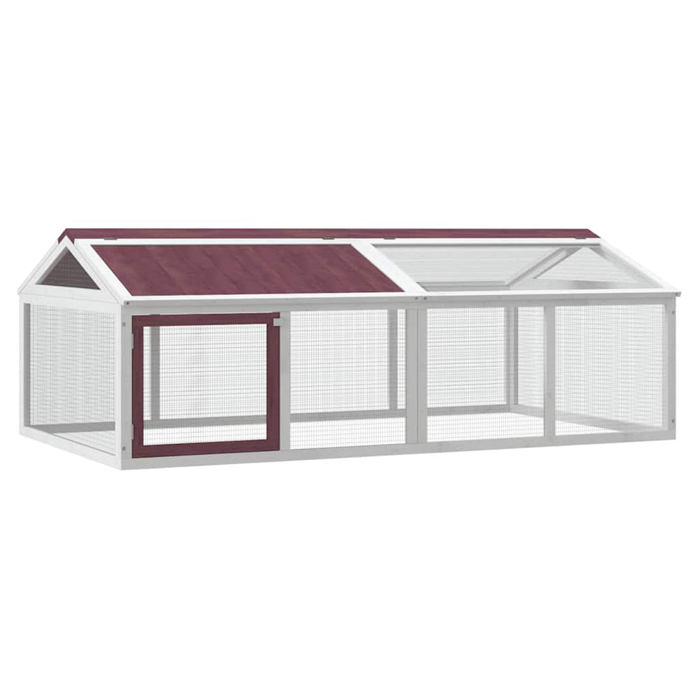 vidaXL Outdoor Playpen Mokka 200x112.5x74 cm Solid Pine Wood