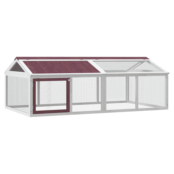 vidaXL Outdoor Playpen Mokka 200x112.5x74 cm Solid Pine Wood