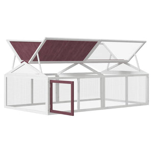 vidaXL Outdoor Playpen Mokka 200x112.5x74 cm Solid Pine Wood
