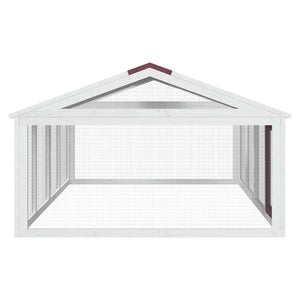 vidaXL Outdoor Playpen Mokka 200x112.5x74 cm Solid Pine Wood