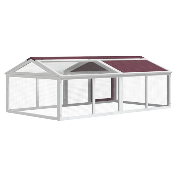 vidaXL Outdoor Playpen Mokka 200x112.5x74 cm Solid Pine Wood