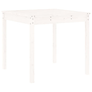 vidaXL 3-Piece Garden Bistro Set White Solid Pine Wood