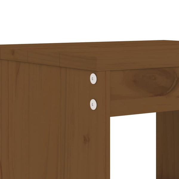 vidaXL 3-Piece Garden Bistro Set Honey Brown Solid Pine Wood