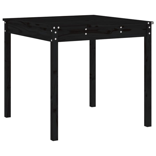 vidaXL 3-Piece Garden Bistro Set Black Solid Pine Wood