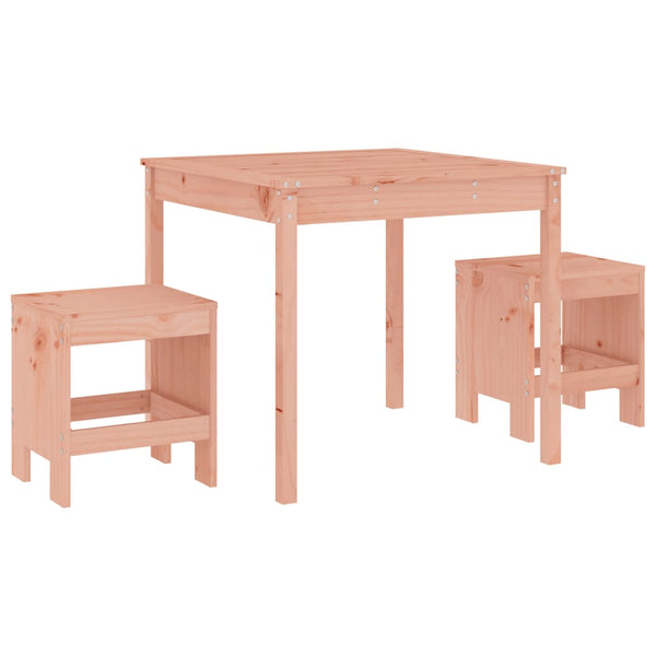 vidaXL 3-Piece Garden Bistro Set Solid Douglas Fir Wood