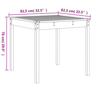 vidaXL 3-Piece Garden Bistro Set Solid Douglas Fir Wood