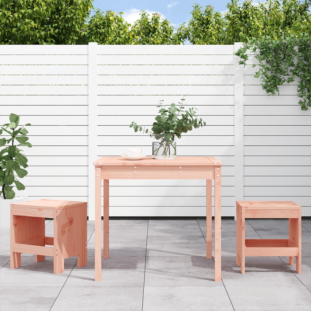 vidaXL 3-Piece Garden Bistro Set Solid Douglas Fir Wood