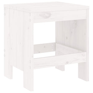 vidaXL 13-Piece Garden Dining Set White Solid Pinewood