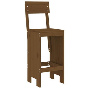 vidaXL 5-Piece Garden Bar Set Honey Brown Solid Pine Wood
