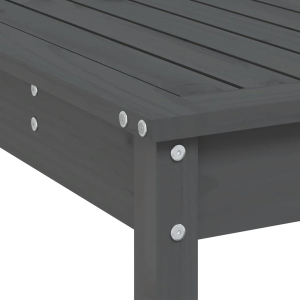 vidaXL 7-Piece Garden Bar Set Grey Solid Pine Wood