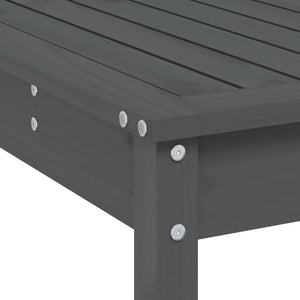 vidaXL 9-piece Outdoor Bar Set Grey Solid Pine Wood