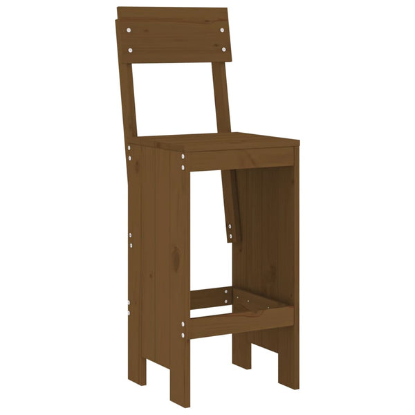 vidaXL 9-piece Outdoor Bar Set Honey Brown Solid Pine Wood