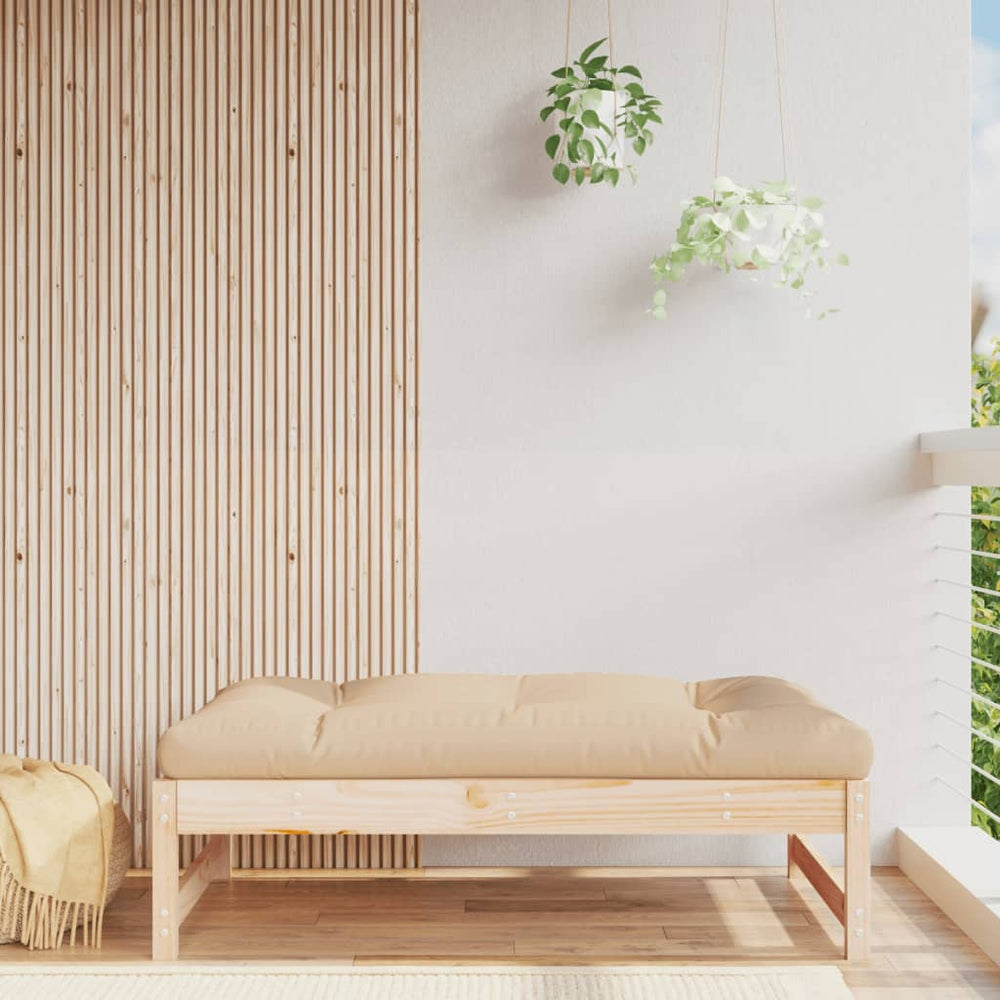 vidaXL Garden Bench 120x80 cm Solid Pine Wood