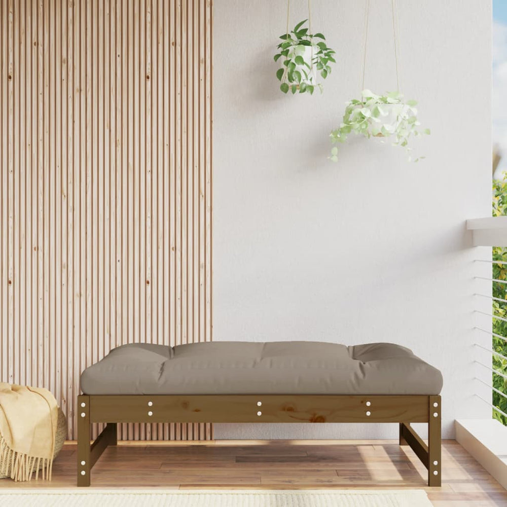 vidaXL Garden Stool Honey Brown 120x80 cm Solid Pine Wood