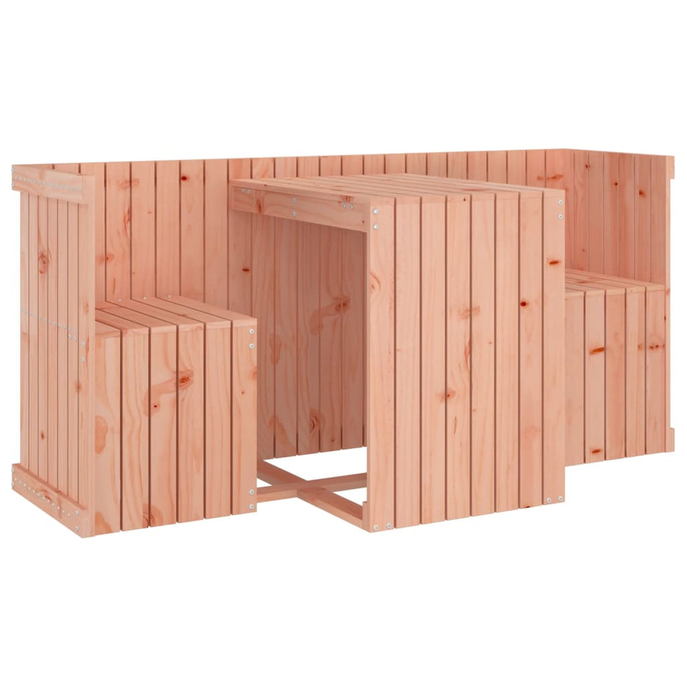 vidaXL 2-Seater Balcony Furniture Set Solid Douglas Fir Wood