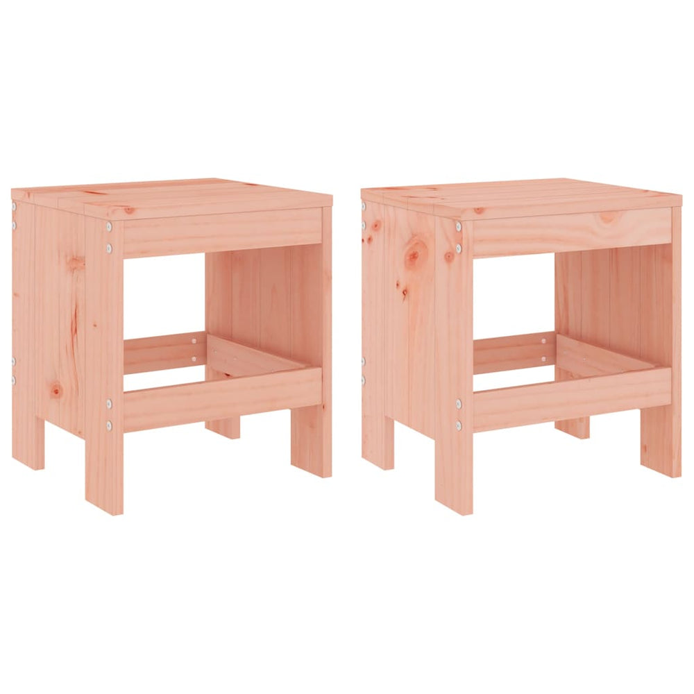 vidaXL Garden Stools 2 pcs 40x36x45 cm Solid Douglas Fir