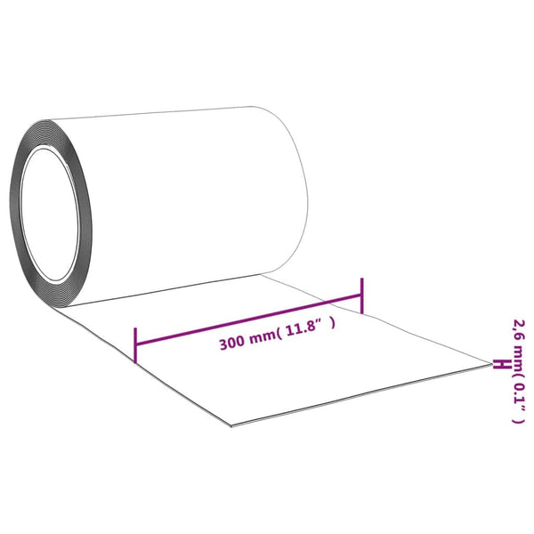 vidaXL Strip Curtain Blue 300x2.6 mm 25 m PVC