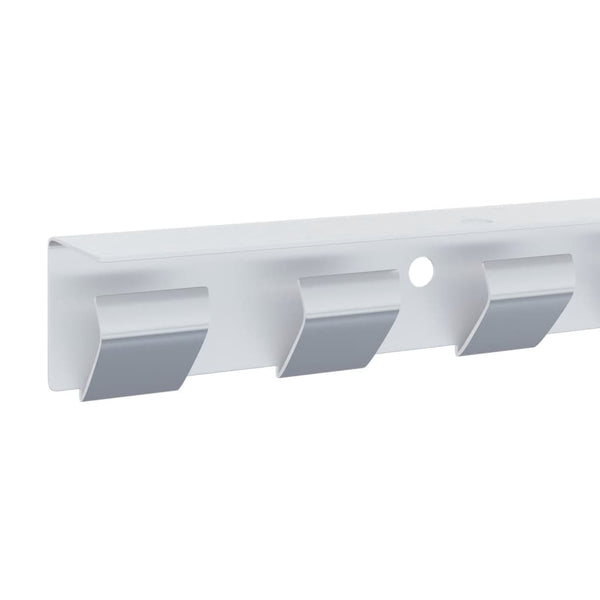 vidaXL Strip Curtain Hook Strip Silver 1 m Stainless Steel