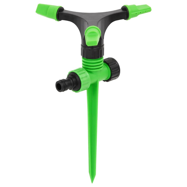 vidaXL Rotating Sprinkler 4 pcs. Green and Black 16x13.5x25.5 cm ABS PP