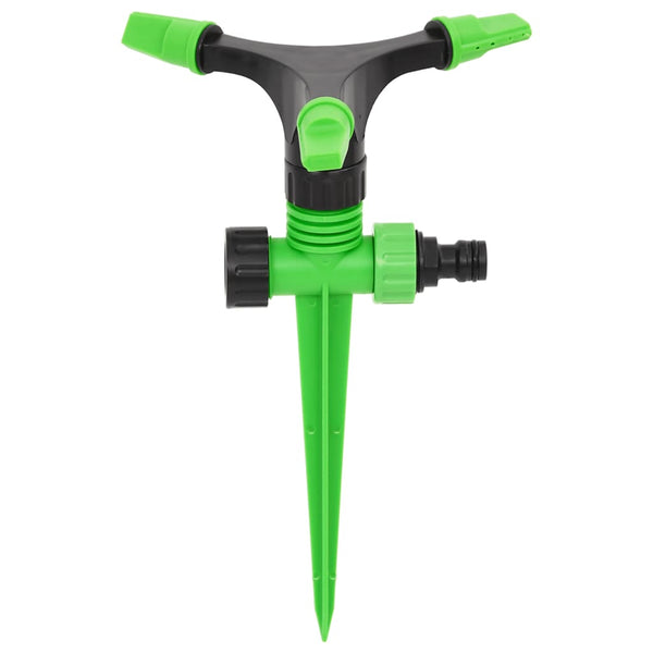 vidaXL Rotating Sprinkler 4 pcs. Green and Black 16x13.5x25.5 cm ABS PP