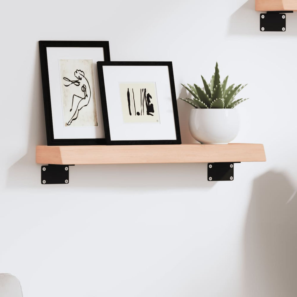 vidaXL Wall Shelf 40x10x4 cm Solid Oak Untreated