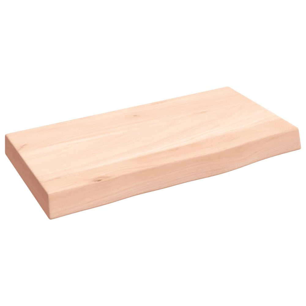 vidaXL Wall Shelf 40x20x4 cm Solid Oak Untreated