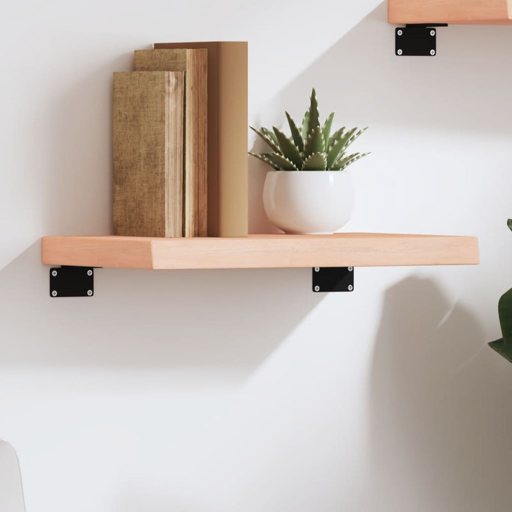 vidaXL Wall Shelf 40x20x4 cm Solid Oak Untreated