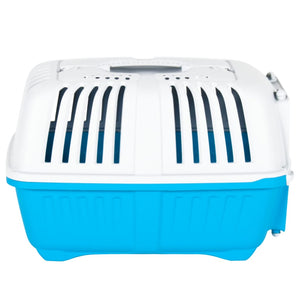 vidaXL Pet Carrier White Blue 48x31.5x33 cm Polypropylene