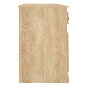 vidaXL Desk with Storage Sonoma Oak Engineered Wood