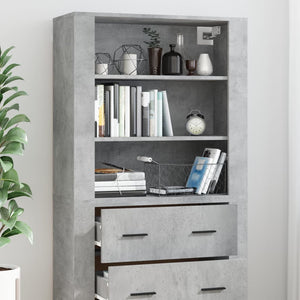 vidaXL Sideboard Concrete Grey Engineered Wood