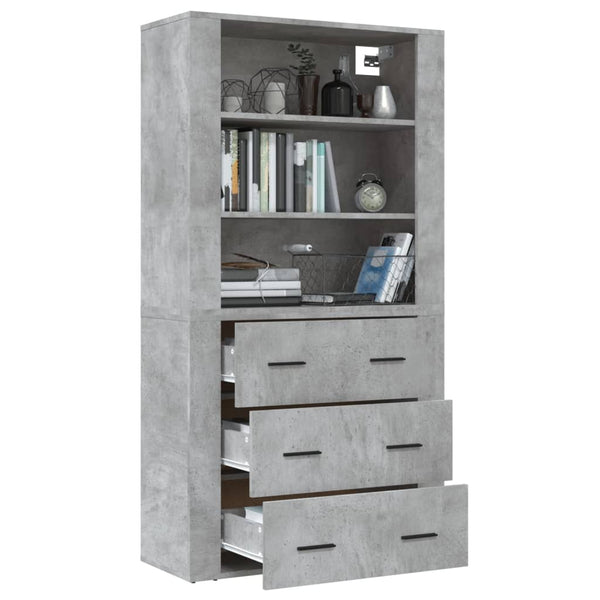 vidaXL Sideboard Concrete Grey Engineered Wood
