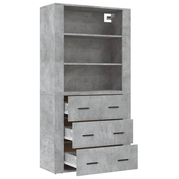 vidaXL Sideboard Concrete Grey Engineered Wood