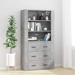 vidaXL Sideboard Concrete Grey Engineered Wood