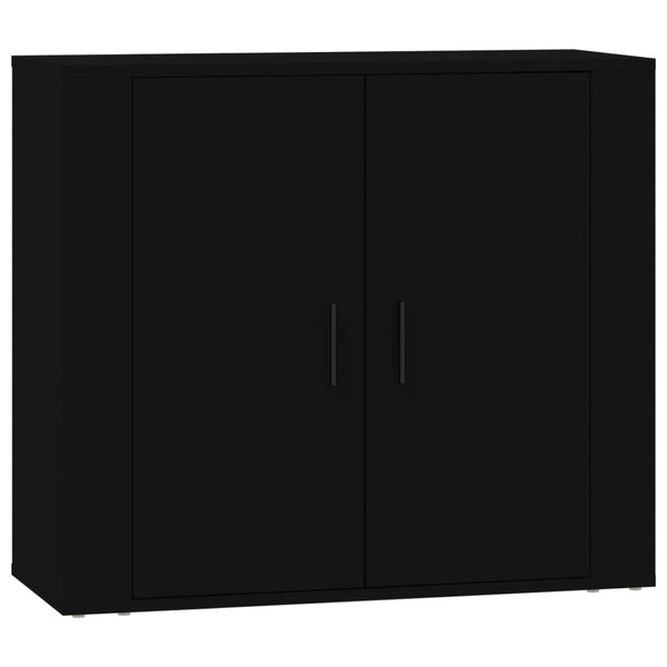 vidaXL Sideboards 3 pcs. Black Engineered Wood