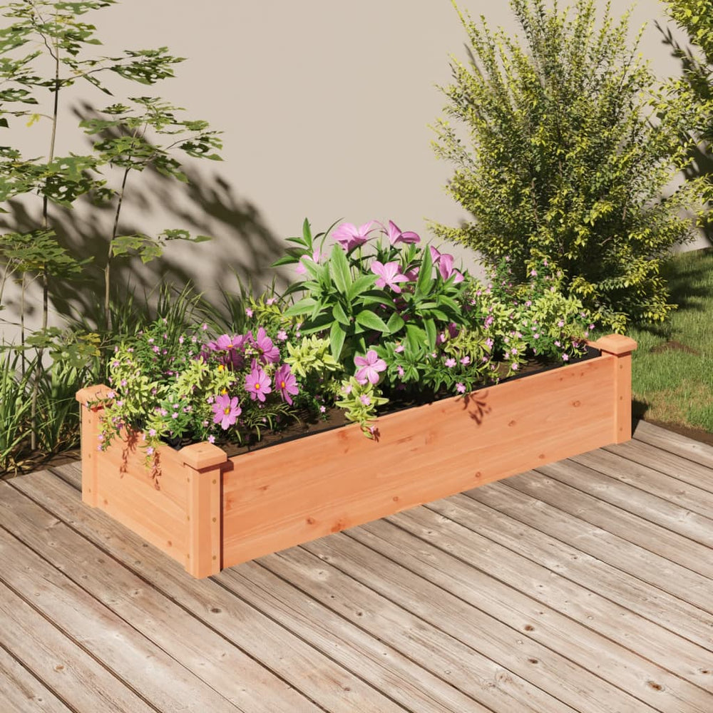 Hochbeet mit Einsatz Braun 120x45x25cm