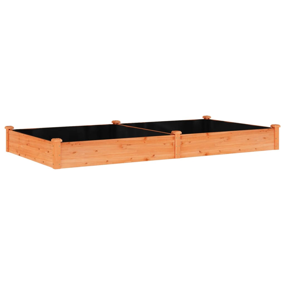 Hochbeet mit Einsatz Braun 240x120x25 cm