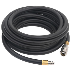 vidaXL Hybrid Air Hose Black 0.6" 2 m Rubber and PVC